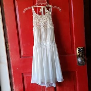 Cream backless dress